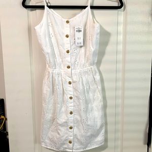 White Summer Dress size 11/12 by Abercrombie Kids